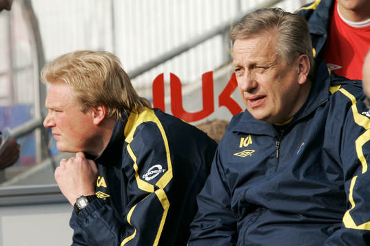 Jörgen Lennartsson och Tommy Söderberg, förbundskapten