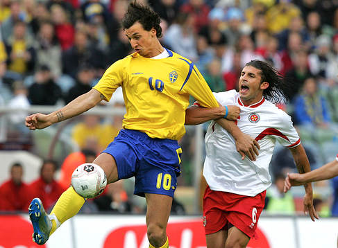 Zlatan ibrahimovic och Luke Dimech
