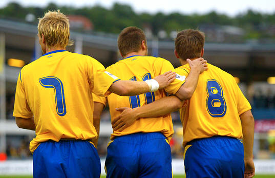 Christian Wilhelmsson, Mattias Jonson och Anders Svensson