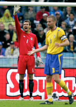 Andreas Isaksson, målvakt Sverige