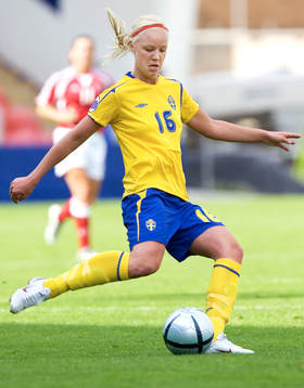 Sverige - Danmark. Caroline Seger