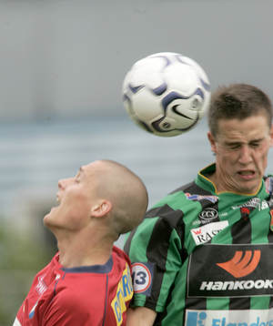 Daniel Svensson och Andreas Tobiasson, nickduell