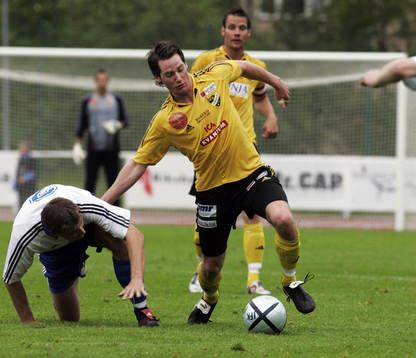 Johan Persson tar sig fram