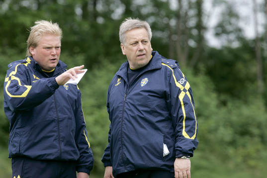 Tommy Söderberg och Jörgen Lennartsson, tränare,