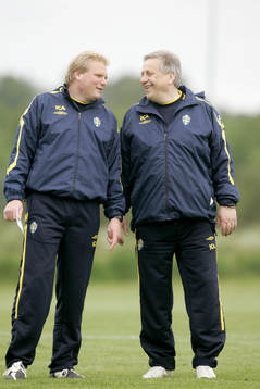 Jörgen Lennartsson och Tommy Söderberg, tränare,