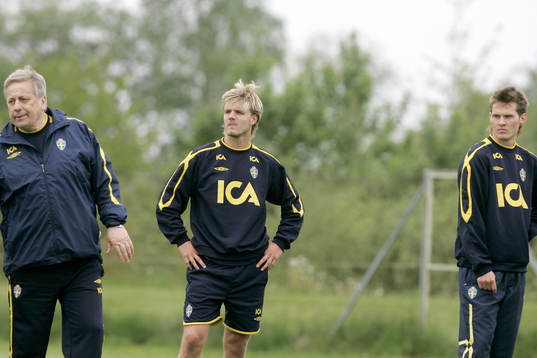 Tommy Söderberg, förbundskapten,  Andreas Dahl och Jon