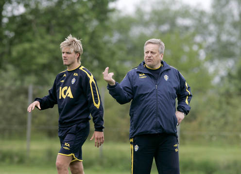 Andreas Dahl och Tommy Söderberg, förbundskapten