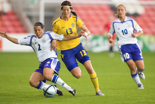 Lotta Schelin och Petra Vaelma, finland