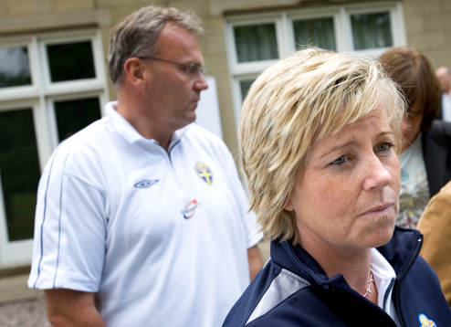 Marika Domanski Lyfors, förbundskapten, Sverige och Jonas
