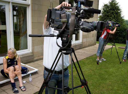 Josefine Öqvist. TV, media, kamera