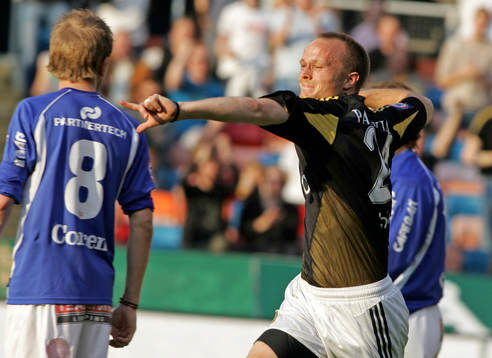 Nicklas Carlsson, AIK, jubel