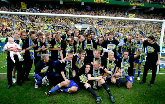 Bröndby blev danska mästare, jubel