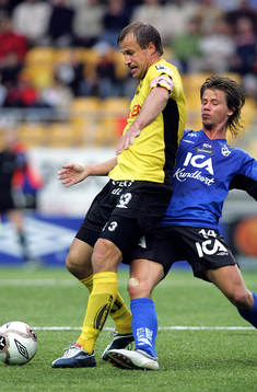 Hasse Berggren Elfsborg och Dusan Djuric, Halmstad