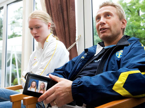 Thomas Dennerby och Hedvig Lindahl