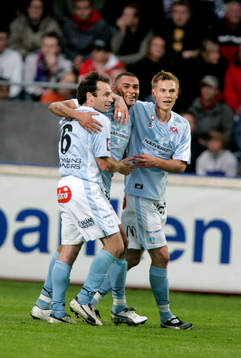 Afonso Alves, Malmö gjorde 1-0, jubel med Markus Rosenberg