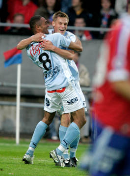 Afonso Alves, Malmö gjorde 1-0 jubel med Markus Rosenberg