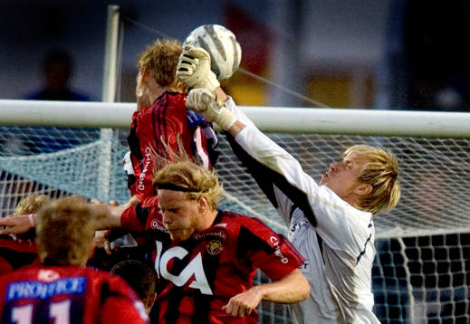 Sören Larsen, Djurgården och  Mattias Asper, målvakt,