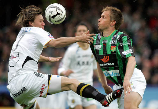 Niklas Sandberg, AIK och Mathias Gravem, GAIS