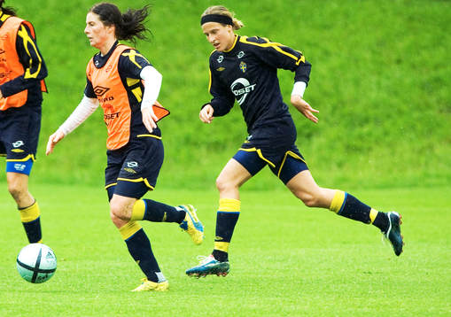 Fotboll, Dam, EM, Landslag, Sverige, träning, Maria
