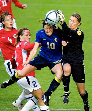 Hanna Ljungberg, Sverige, Bente Nordby och Ane Stangeland,