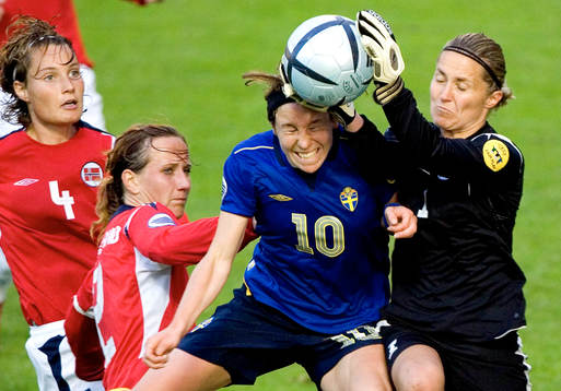 Hanna Ljungberg, Sverige, Bente Nordby och Ane Stangeland,