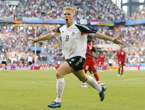 Mike Hanke, Tyskland, jubel