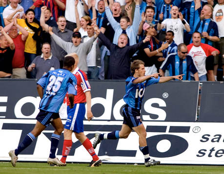 Tobias Hysén, Djurgården, jubel, glädje