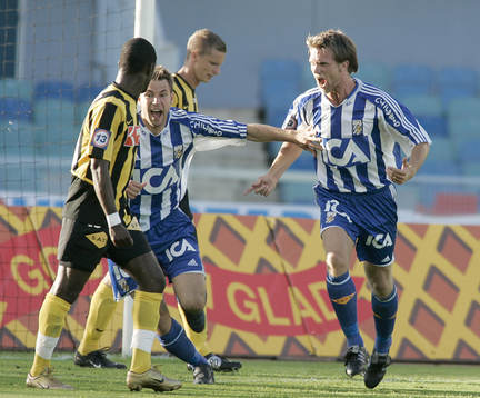 Fredrik Risp och Stefan Selakovic, Göteborg, jubel