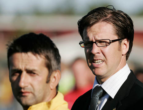 Nebojsa Novakovic och Rikard Norling, tränare, AIK