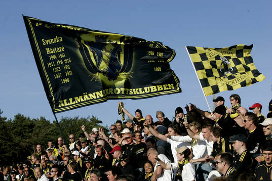 Exemplariska, var betyget på AIK-supportrarna denna dag