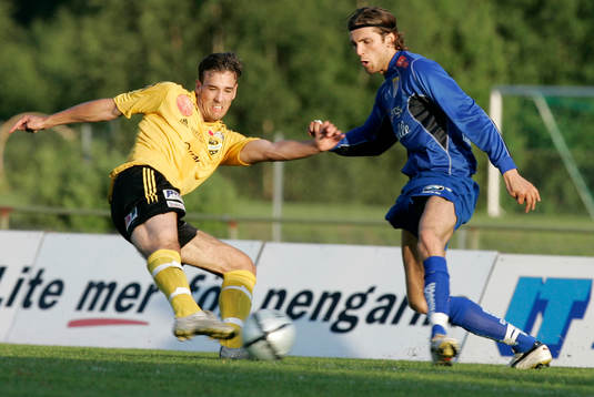 Robert Drwiega, Hässleholm, laddar stora kanonen