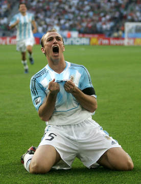 Esteban Cambiasso, Argentina, jubel