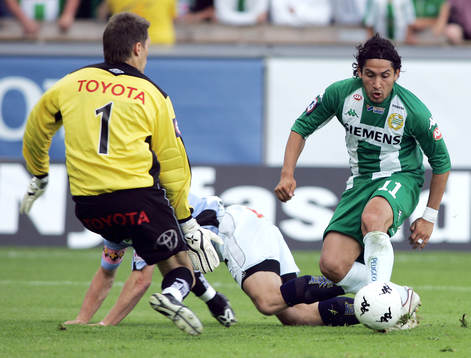 Pablo Pinones Arce, Hammarby och Mattias Hugosson,