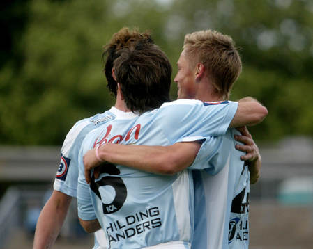Markus Rosenberg, gjorde 1-0, jubel, glädje