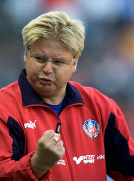 Peter Swärdh, tränare, Helsingborg, jubel