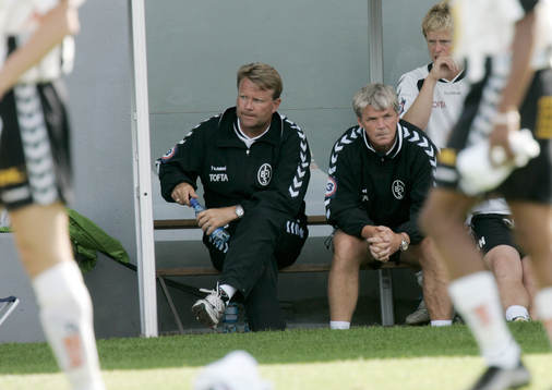 Mats Jingblad och Kalle Björklund, tränare, Landskrona