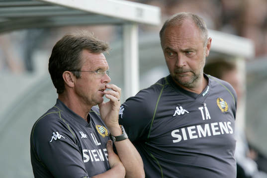 Anders Linderoth och Thom Ålund, tränare, Hammarby