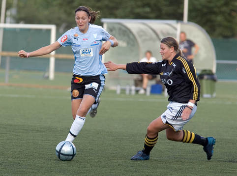 Therese Sjögran, Malmö och Hanna Jöhnk, AIK