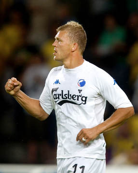 Bröndby - Köpenhamn: Marcus Allbäck, Köpenhamn, gjorde