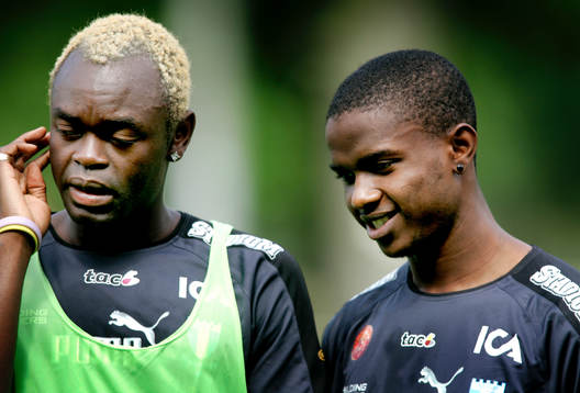 Joseph Elanga och David Eto´o från Kamerun