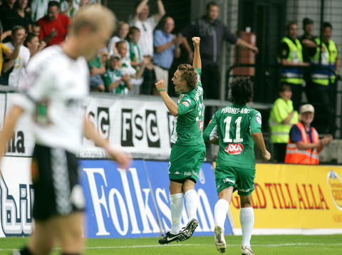 Petter Andersson, Hammarby tvåmålskytt, här