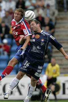 Erik Wahlstedt och Magnus Källander, nickduell