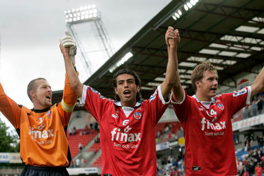Daniel Andersson, Imad Khalili och Andreas Granqvist,