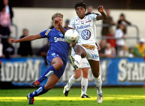 Lisa Ek och Elaine Moura