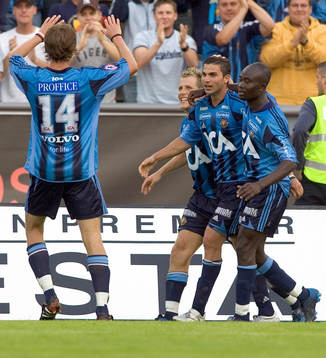 Tobias Hysén, Feliciano Margo (3-0) och Jones Kusi Asare