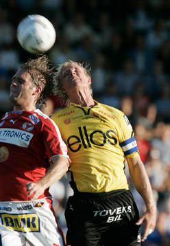 Lasse Johansson och Johan Sjöberg, nickduell