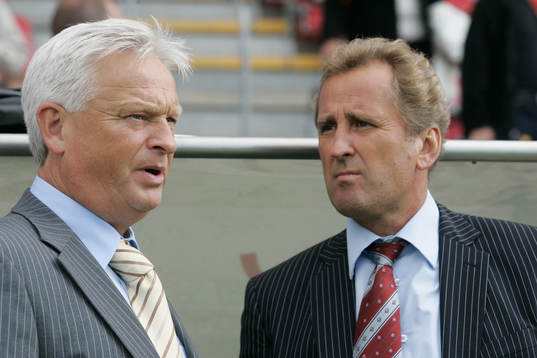 Hans Backe, tränare, FC Köpenhamn och Erik Hamrén,