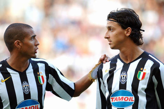 Zlatan Ibrahimovic och Trezeguet, Juventus
