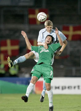 Peter Abelsson och Roberto Colautti. Nickduell