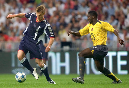 Ajax - Arsenal: Markus Rosenberg, Ajax och Kolo Touré,